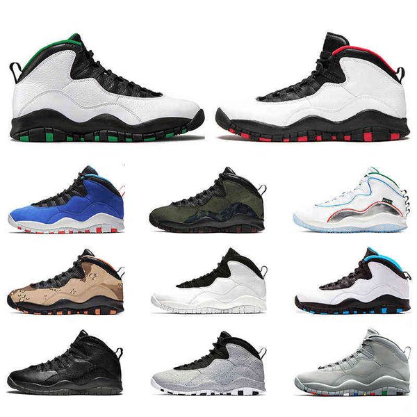 

jumpman 10 10s men basketball shoes wings chicago seattle tinker desert camo black cement mens sports trainers sneakers size 40-47