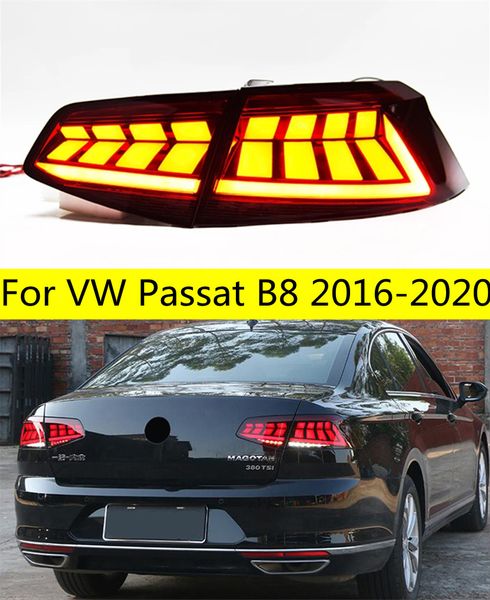 

car led rear lamp for vw passat b8 tail light assembly 20 16-20 20 led fog brake turn signal lights auto accessories