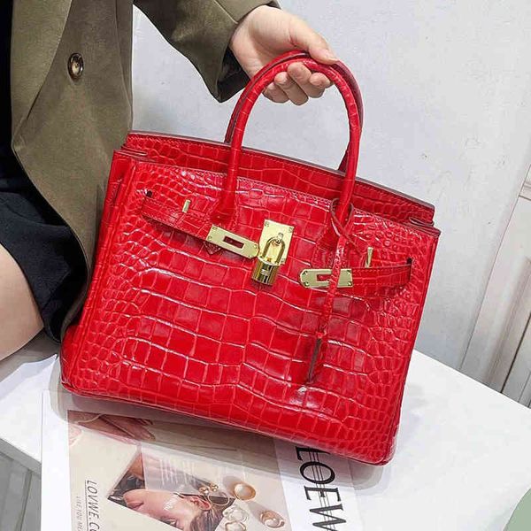 

handbags herme birkins leather shoulder crocodile straight 2022 himalayan single messenger handbag female crossbody wallet yzl
