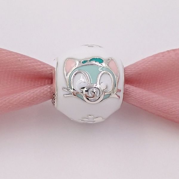 Kit per la creazione di gioielli in argento sterling 925 ﾠpandora Disny Gelatoni cool cat charms ﾠcatena braccialetto di perline portachiavi per donne adolescenti collane ragazza fai da te Europa regalo 792131ENMX