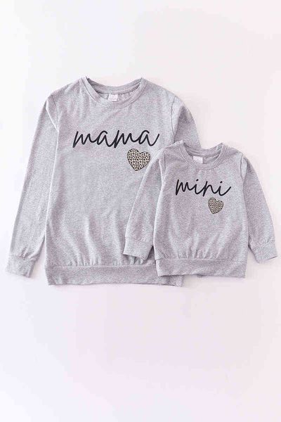 

girlymax fall baby girls mommy &me mini mama raglans boutique leopard rainbow cotton t-shirt long sleeve kids clothing aa220326, Red;yellow