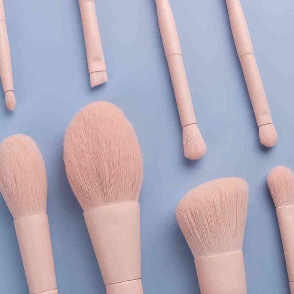 

makeup tools mini pink makeup brush set professional soft eyebrow brush eye shadow notebook 220423