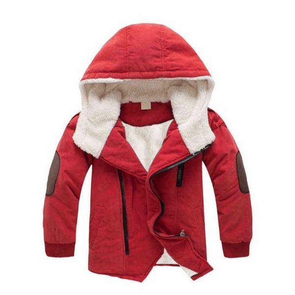 Winter Jungen Mantel Lamm Samt Warme Mantel Mädchen 3-12 Jahre Alt Cuhk Kinder Verdickt Mode Hochwertige Kinder der Kleidung J220718