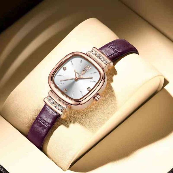 

swiss certified waterproof women's watch trend fashion leisure, Slivery;golden