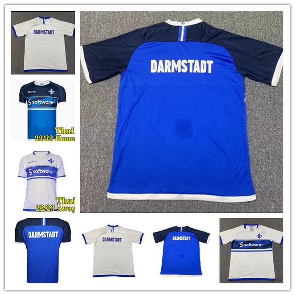 

sv darmstadt 22 23 darmstadt 98 soccer jerseys 2022 2023 home away a.seydel t.kempe .pfeiffer foolball shirt b.manu f.holland fans men s-xx, Black;yellow