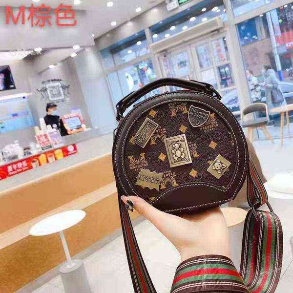 

bag women cash trend fashion pu oblique span single shoulder small round bag temperament versatile broadband portable women's