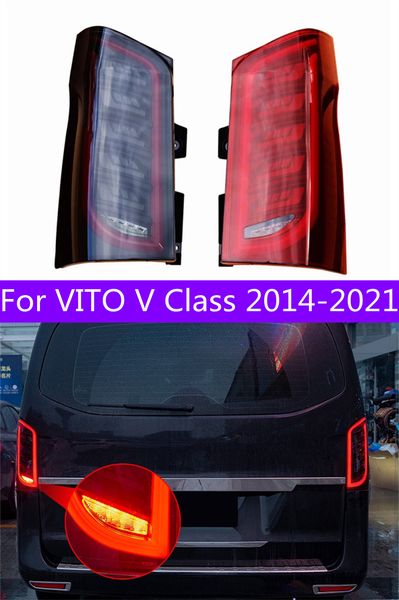 

car tail light for vito 2014-2021 v260 led taillight w447 taillights led drl running lights fog lamps angel eyes rear lamp