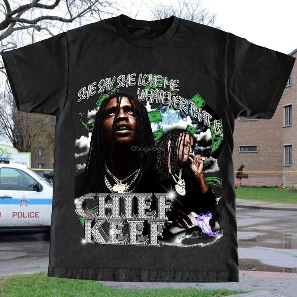 

men's t-shirts chief keef rap teemen's, White;black