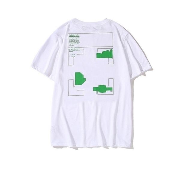 

mens luxury brand designer t shirts tees fashion offs t-shirt religious oil painting letter back arrow tshirts clothing loose cotton women, White;black