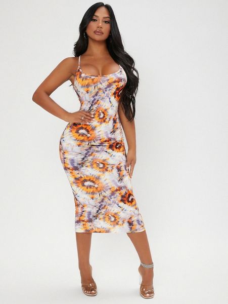 

sxy tie dye bodycon dress u1i7#, Black;gray