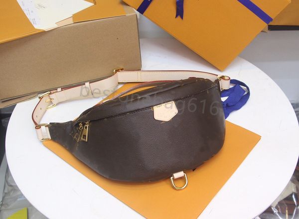 

daily multi pocket designer luxury bumbag bag purses chest bag flower cross body waist bags genuine leather shoulder bags