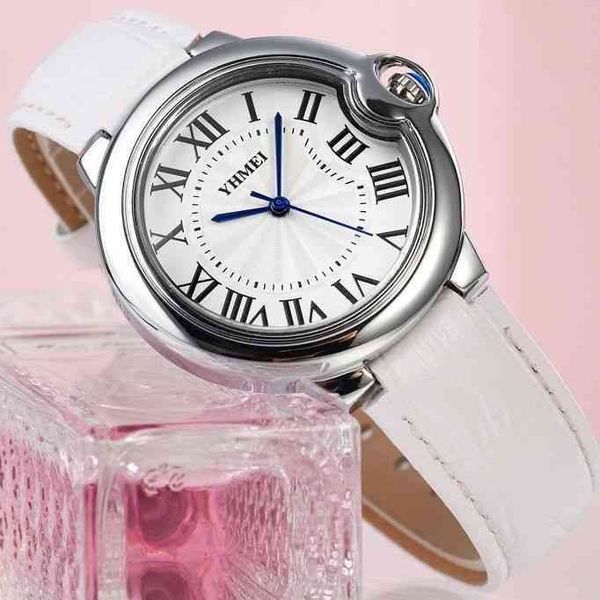 

luxury watches for women ballon bleu women's watch star same style simple black real leather atmospheric watch bwhv, Slivery;golden