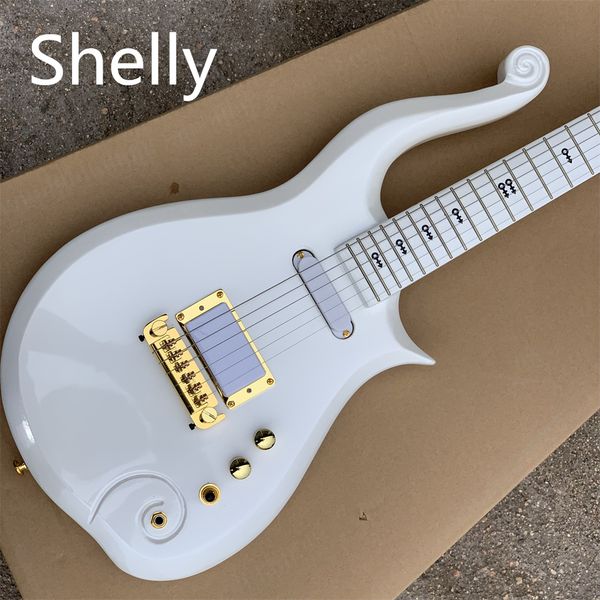 

rare diamond series prince cloud white electric guitar alder body maple neck wrap arround tailpiece imported hardware guitars guitarra