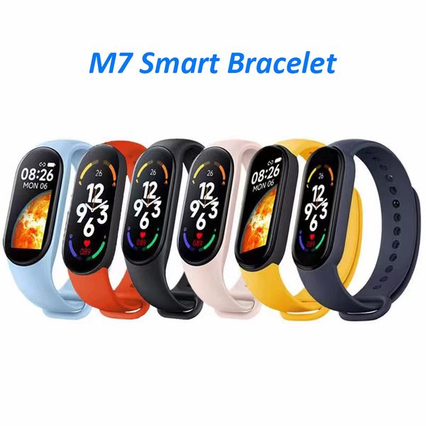 M7 Esportes Pulseira Inteligente Smartwatch Frequência Cardíaca Pressão Arterial Monitoramento de Oxigênio À Prova D 'Água Pulseira Inteligente Masculino Feminino Relógios Multifuncionais Melhor qualidade