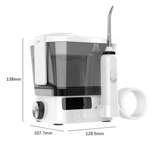 

600ml electric dental oral irrigator oral hygiene water flosser 4 jet tips nozzles 10 modes ipx7 tooth cleaner with bag perfections