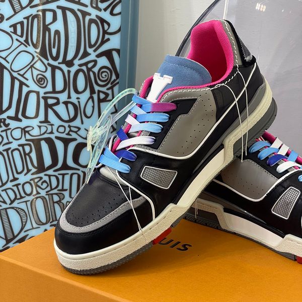 

2022ss qulity sports fashion men's shoes fashion luxury casual brand comfortable breathable sneakers with box dust bag, Red;white