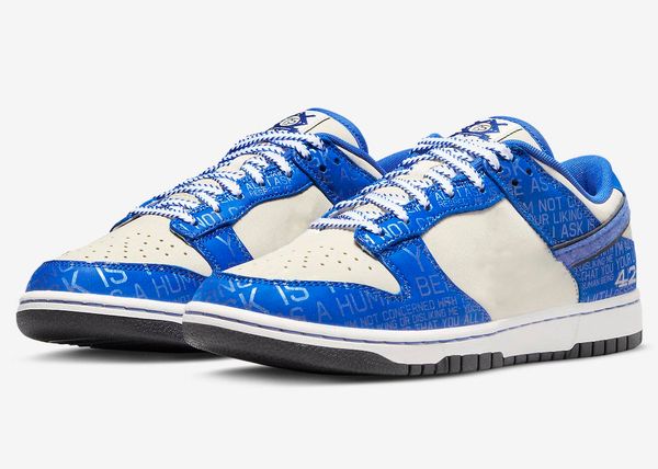 

2022 authentic jackie robinson shoes number 42 racer blue coconut 75th anniversary insignia men women outdoor sneakers with original box siz