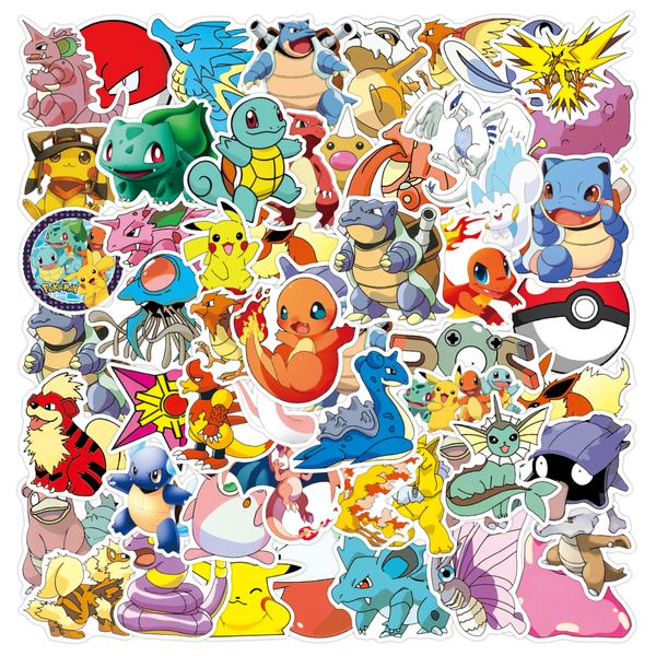 

50pcs lot cartoon cute anime stickers aesthetics for lapluggage skateboard water bottle diy travel motorcycle helmet car decals waterproof