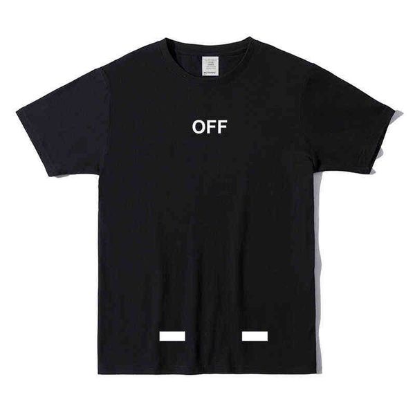 

2022 summer off short sleeve men's hip hop trend white high street ow t-shirtzai0, White;black