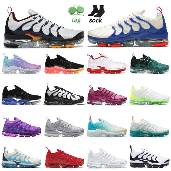 

mens women tn plus running shoes vapourmax tuned sneakers platinum midnight navy hyper royal pastel fresh cherry tennis ball cool grey griff