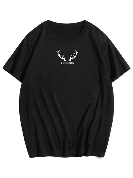 

romwe guys letter graphic tee u3oe#, White;black