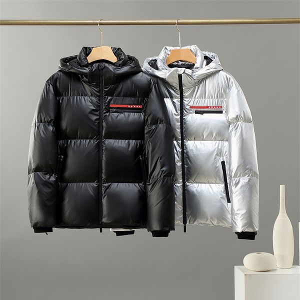 

men's down & parkas popularmen fashion winter jacket comfortable soft down jackets 100% goose casual designer mens slim fit coat clothi, Black