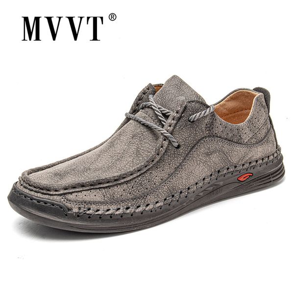 

hand stitching leather shoes men casual sneakers comfty driving shoe breathable loafers design moccasins 220808, Black