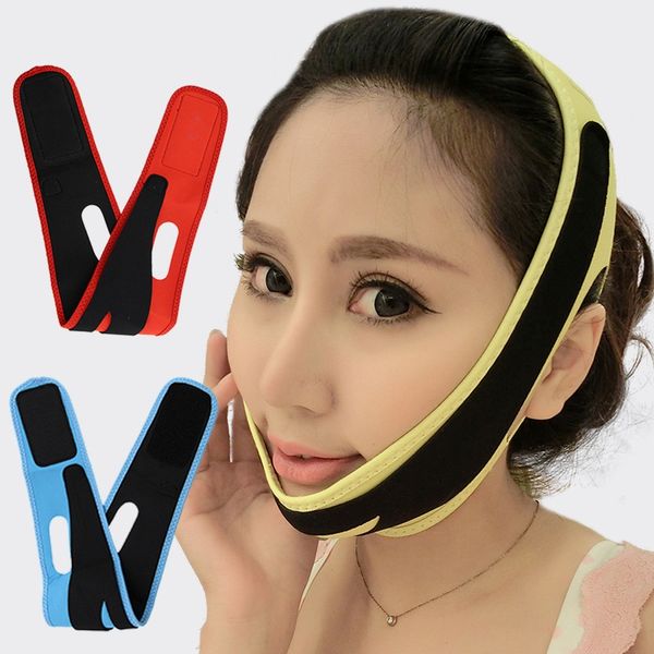 

face lifting slimming bandage v line face shaper elastic chin cheek lift up belt facial massage women strap skin firm care tools 183