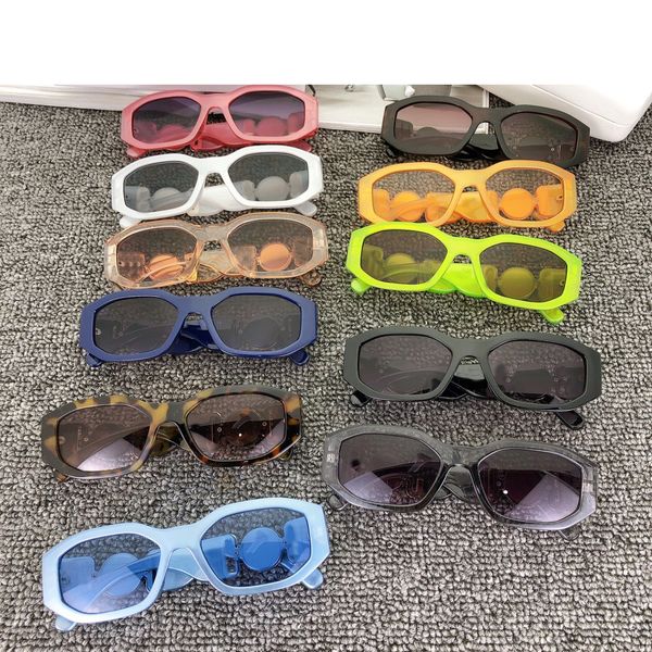 MOQ = 5 Summer Man Fashion Fashion Outdoor UV Protection Metal Metal Glasses Sunglasses Mulheres quadradas Dirigindo óculos unissex Óculos de ciclismo Black 11Colors