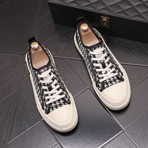 

spring autumn dress wedding party shoes fashion comfortable breathable canvas casual sneakers comfortable round toe thick bottom leisure wal, Black