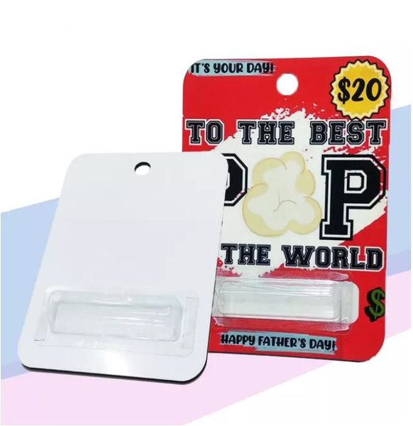 

sublimation mdf cash card arts and crafts sublimated blanks blind box cards with plastic money holder wooden material a02