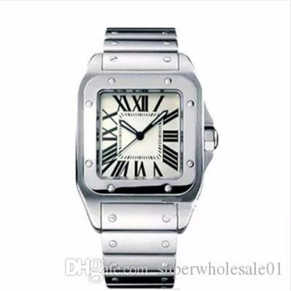 

designer men's watch luxury brand men square watches geneva genuine stainless steel quartz watches fashion m213k, Slivery;brown