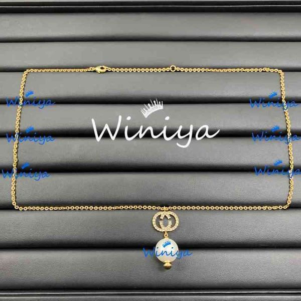 

bracelet set ancient new letter diamond inlaid pearl simple pendant fashion personality versatile necklace, Silver