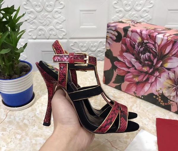 High Heel Sandalen 2022 Neue Leder Chunky Heels Sommer Sexy Mode Modelle Auto Show frauen Schuhe