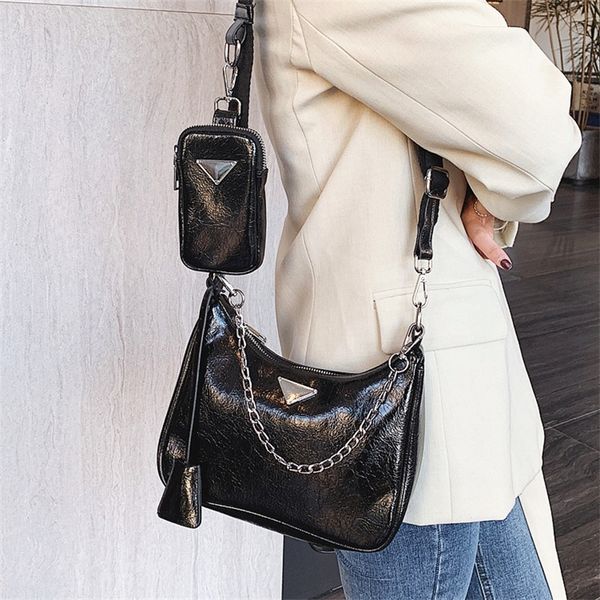 

factory discount 66% off net red same women's 2022 new three in one hobo armpit chain messenger handbag