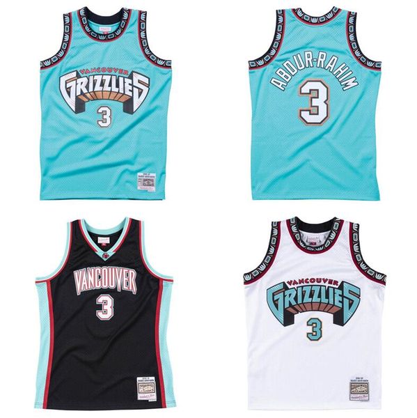 

stitched abdur-rahim basketball jersey s-6xl mitchell & ness 1996-97 mesh hardwoods classics retro version men women youth jerseys, Black;red