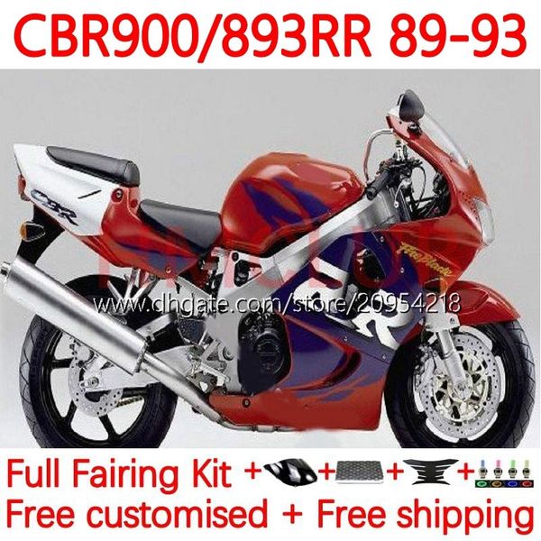 Body Kit für HONDA CBR 893RR 900RR CBR893 CBR 900 893 RR CC 89-97 Karosserie 119Nr