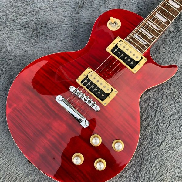 

custom shop standard electric red stripes guitar