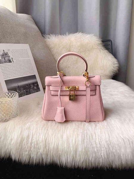 

original edition designer classic hremm bags pink kelys's bag female leather yellow togo cow small mini second generation