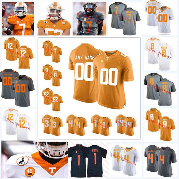 

xflsp college tennessee volunteers stitched football jersey 12 tamarion mcdonald 14 christian charles 2 jabari small 20 jaylen wright rj per, Black