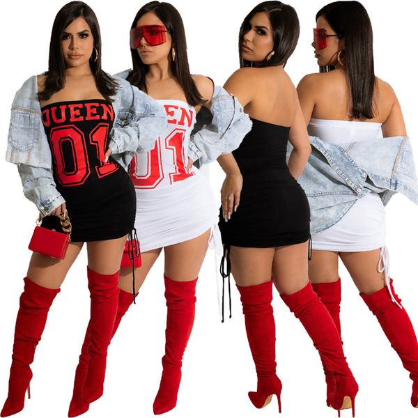 

wholesale clothes women dress summer fashion new printing mini dress casual long hoodie sleeveless streetwear dhl d60, White;black