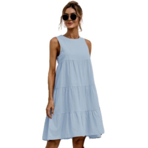 

summer women dress robe femme boho v-neck spring bohemian pocket button beach vestidos de mujer casual 220331, Black;gray