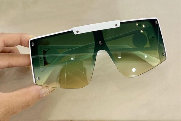 Luxury 5188 design Shield Wrap Occhiali da sole per le donne Occhiali da sole alla moda popolari Protezione UV lente di connessione grande Frameless Alta qualità Vieni con il pacchetto