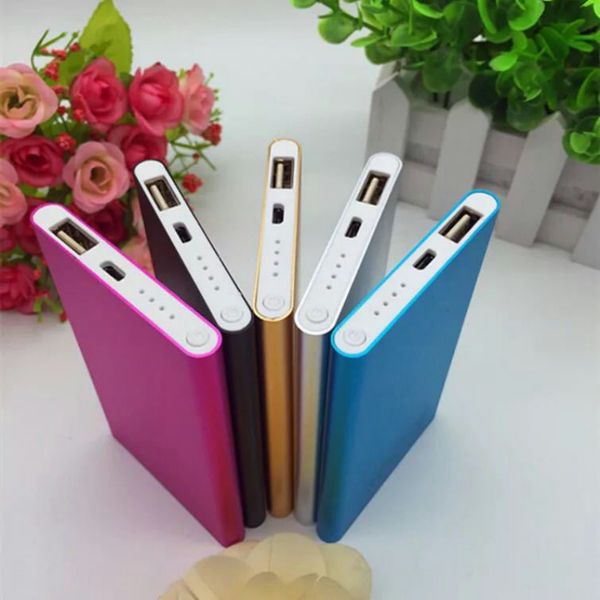 

factory selling portable ultra slim mini power bank small metal polymer 5000ma universal mobile phone mobile charger