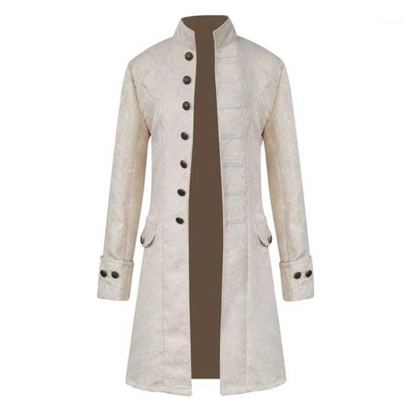 Jackets masculinos 2022 homens inverno quente vintage caça de tailcoat buttons sobretudo casaco gótico Daxie vestido de vestuário ROPA HOMBRE ROPA