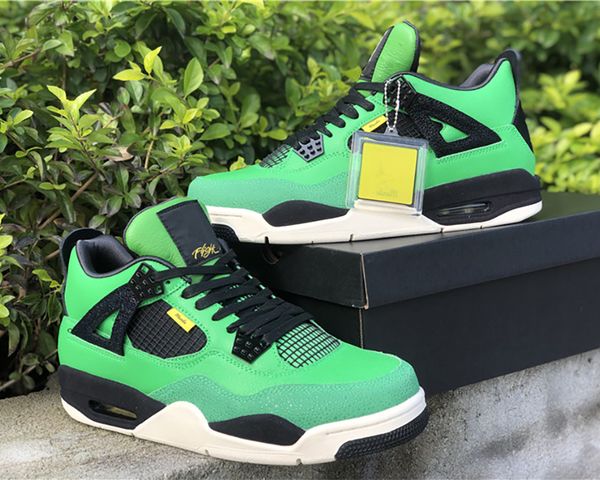 

shoes mens basketball manlia men woman jumpman 4 4s green giant black outdoor running trainers sport sneaker