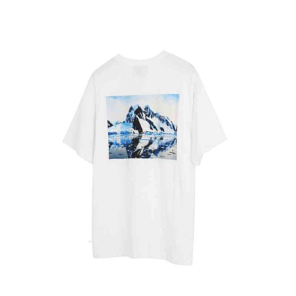 

50% discount double of god fog feel line essentials limited snow mountain direct jet t-shirt large loose short sleeve factory sales, White;black