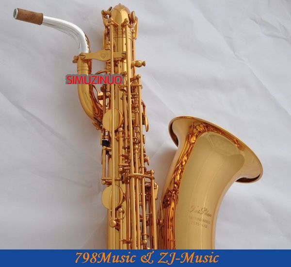 

support professional gold baritone saxophone sax high f# w/leather case