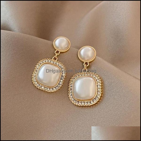 

dangle chandelier vintage earrings geometry opal for women girls metal chain drop jewelry ladies classi bdesybag dh1, Silver