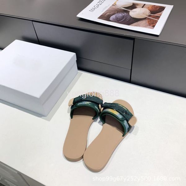 

sandals summer embossed viscose shoes with low upper and square head, Black